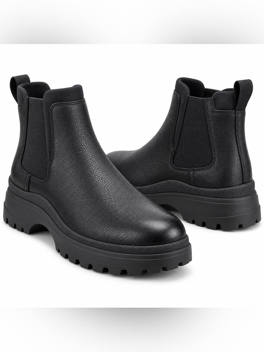 Kenneth Cole New York NEW NIB BLACK LEATHER CHELSEA BOOT EU 40 mens 7 womens 8.5